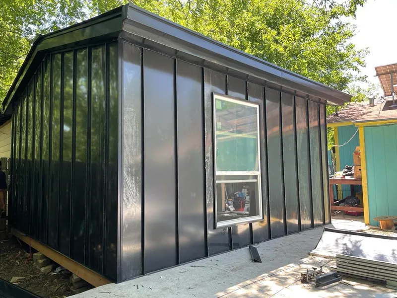 Black standing seam metal wall panels for Metal Roof Installation in Carson City